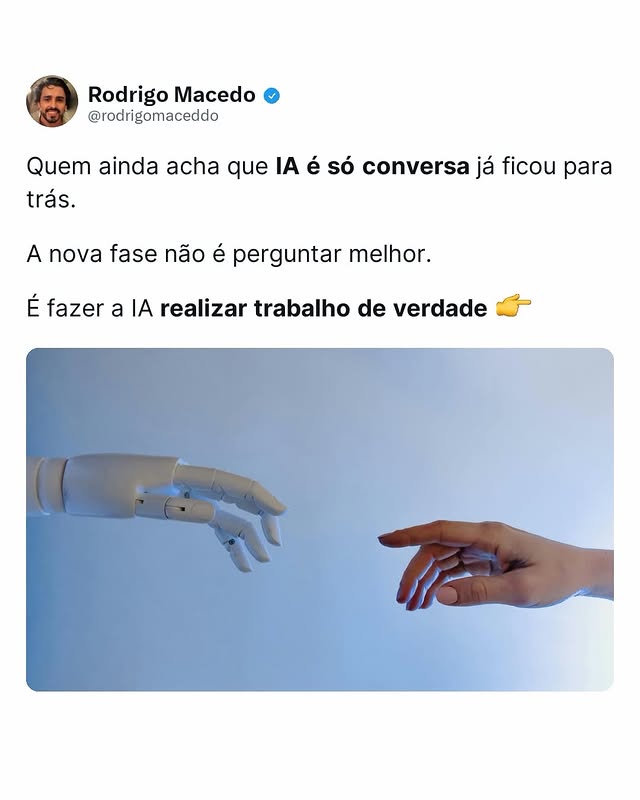 IA fazendo trabalho de verdade
