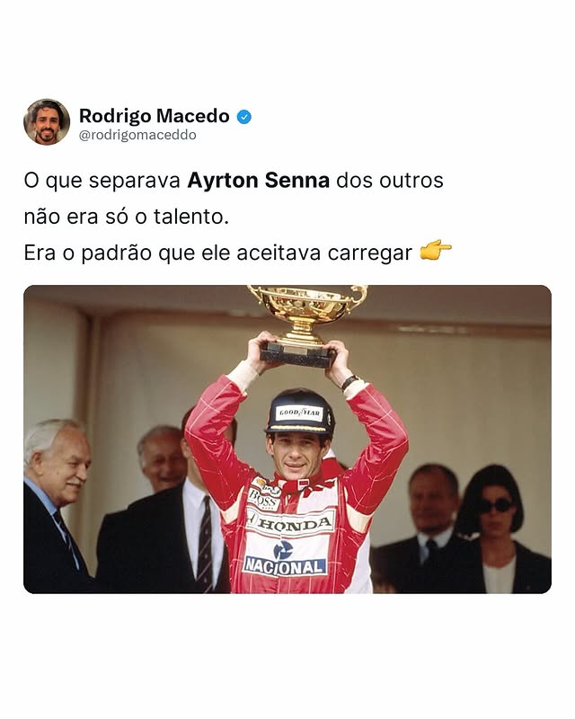 Senna e o padrão de excelência
